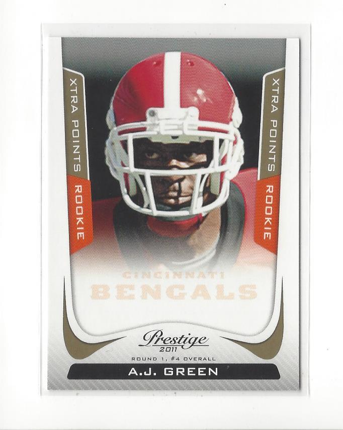 AJ Green Panini Prestige #201 Xtra Points Gold