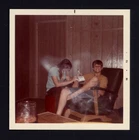 Found SNAPSHOT * 1972 DEB & MITCH arm in CAST writing on it SMOKER in the room