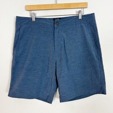 Faherty All Day Shorts Blue Stretch Drawstring Casual Performance Size 34 Men's