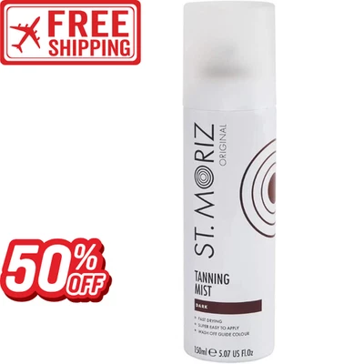 ST. MORIZ St Moriz Original Instant Tanning Mist-Fast Drying Vegan Fake Tan-Dark 150ml