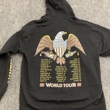 Luke Combs 2023 World Tour Hoodie Beer Never Broke My Heart Black LARGE