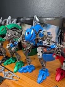 LEGO Bionicle Rahkshi COMPLETE Set Lot of 6 8587&ndash;8592 ALL Manuals Canisters
