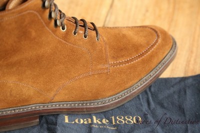 Loake 1880 Brown Suede Derby Boots Shoes Mens UK 8 F US 9