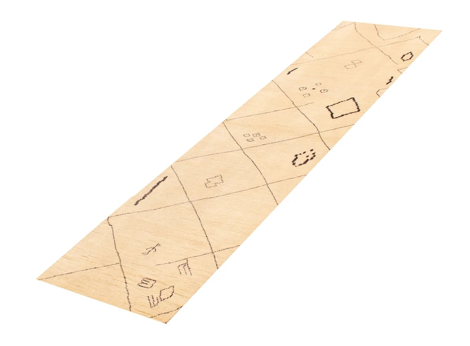 2'10" x 11'8" Vintage Hand-knotted Runner Rug Traditional Oriental Wool Carpet - Image 4 of 4