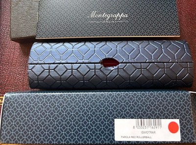 Montegrappa ISWOTRAR Parola Rot Tintenroller Neu Tintenroller