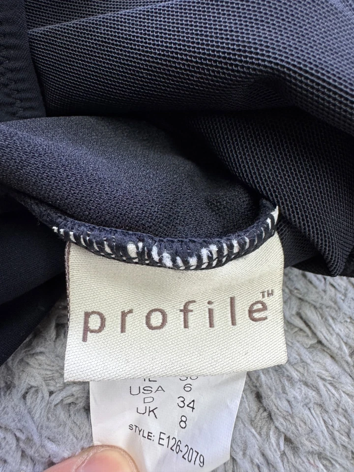 Traje de baño Profile by Gottex para mujer 8 piezas traje de baño sin tirantes acanalado traje de baño Foto 3 de 4