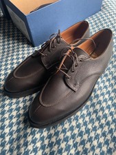 Sanders Venice Dark Brown Savage Grain Shoes UK 9/US 10 Brand new in box