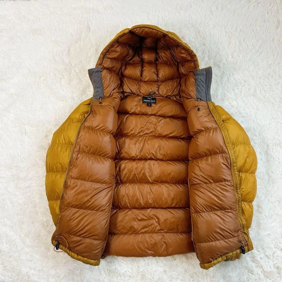 Montbell Alpine Down Parka 1101407 Men's L 800 Fill Power Orange Gold Jacket image 4