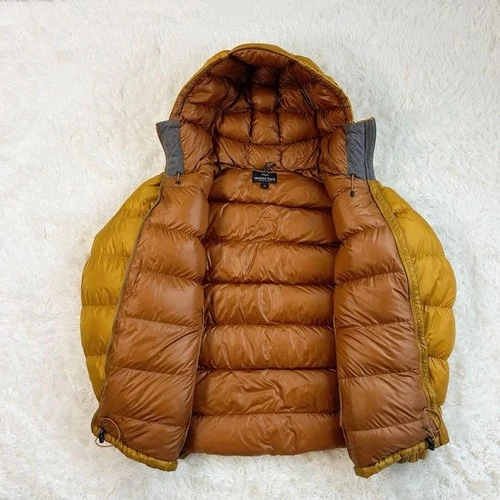 Montbell Alpine Down Parka 1101407 Men's L 800 Fill Power Orange Gold Jacket image 4
