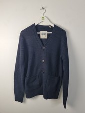 Fatface Men's Calder Cardigan Size M Navy V-Neck RRP 69 NEW F2
