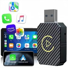 2 in 1 Wireless Apple CarPlay Adapter, for both Apple and Android,converts wired