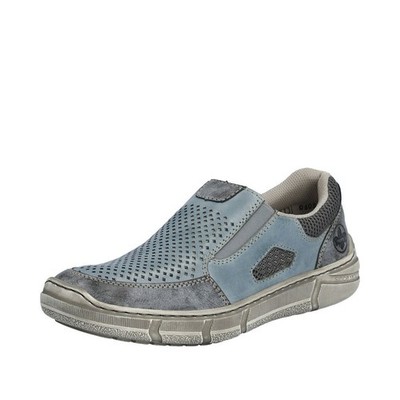 Rieker Herren Slipper Halbschuh sportlich Lochmuster Stretch 04051
