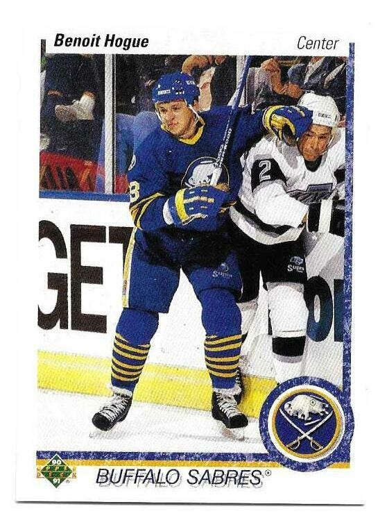 BENOIT HOGUE 1990-91 UPPER DECK CARD NEAR MINT CONDITION