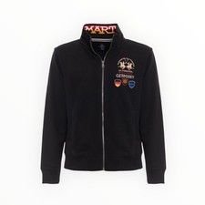 LA MARTINA Jacke Sweatshirt Zip Langarm Herren Jersey Sweater schwarz Germany