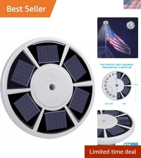 Dazzling Solar-Powered Flagpole Light - Auto-Active, Remote-Control & Energy ...
