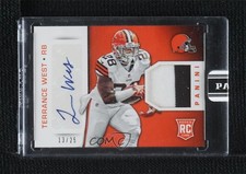 2015 Panini Super Bowl XLIX Promo Pack Rookie 13/25 Terrance West Patch Auto 0v1