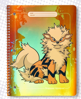 Arcanine Pokemon Notebook Target 2026 Mead 8''x10.5'' Trapper Keeper 80 Pages