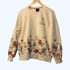 Disney Beauty and the Beast Belle Floral Women's Crewneck Sweatshirt