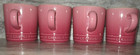 Le Creuset ROSE QUARTZ rare color!!  Set of 4 mugs 7 ounce size NWT free ship — photo 5