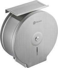 Commercial Jumbo Toilet Paper Dispenser with Shelf, 304 Stainless Steel 9 Roll P