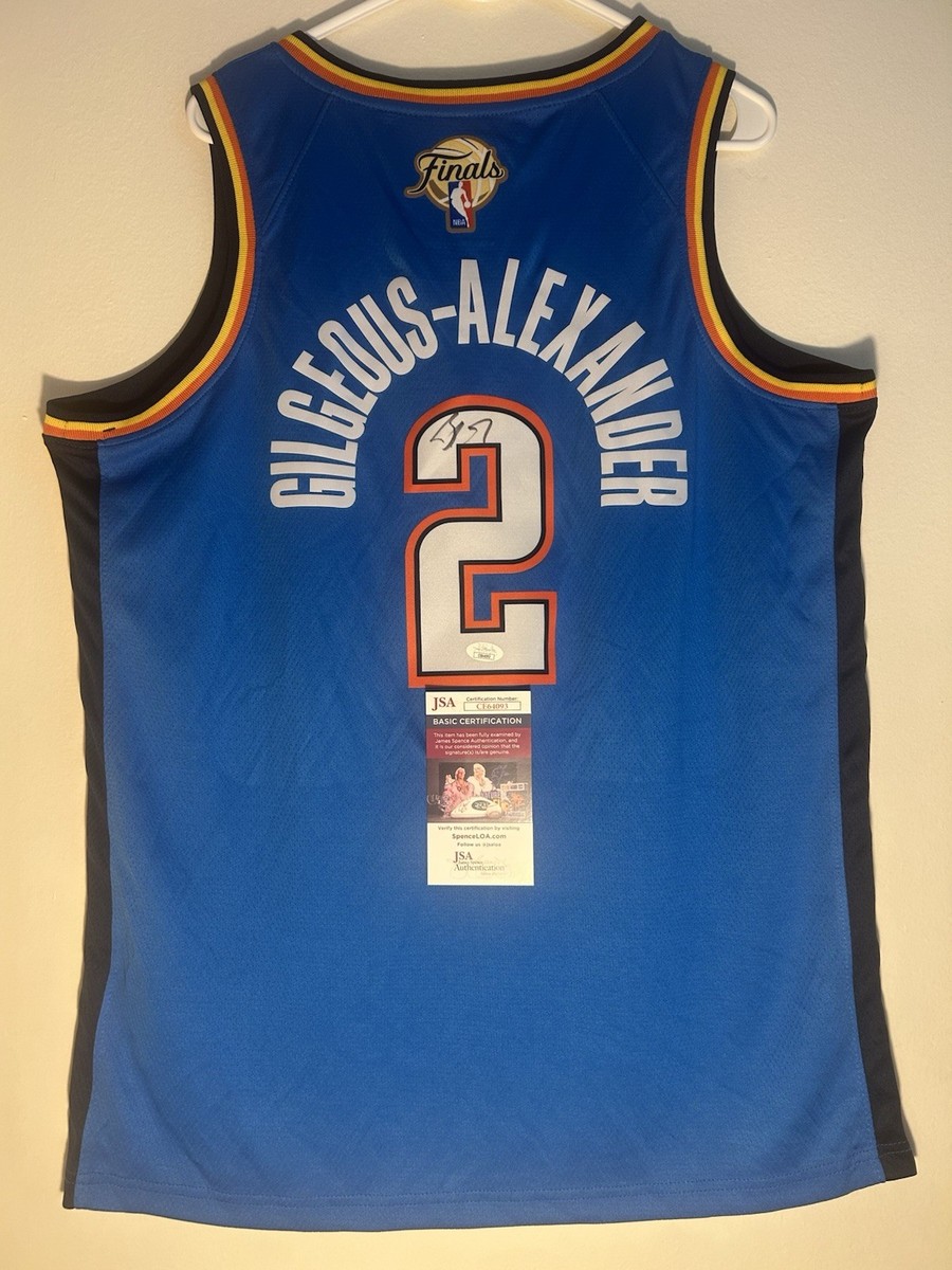 Shai Gilgeous Alexander Signed 2025 NBA Finals Jersey OKC