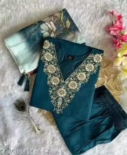 Women Embroidered Printed Kurti set for Girls and Womens Daily wear/ party wear