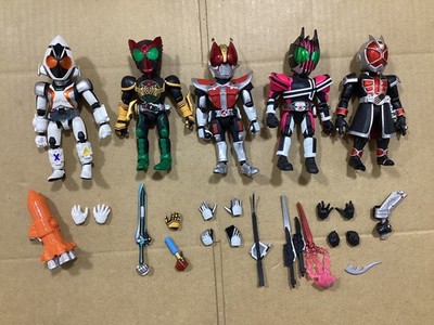 Bandai Kamen Rider 66 Action Fourze OOO Den-O Decade Wizard 5er Set gebraucht...