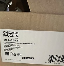 Electronic faucet Chicago Faucets Bluetooth Touch-less Faucet In Polished Chrome