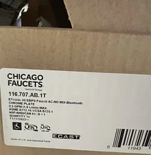 Electronic faucet Chicago Faucets Bluetooth Touch-less Faucet In Polished Chrome