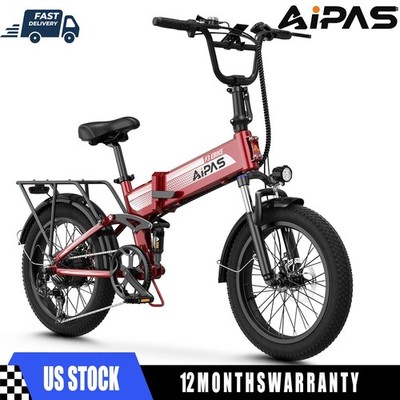 1500W Motor 20'' Fat Tire Electric Bike for Adult 48V 12.8AH Folding Ebike 28MPH