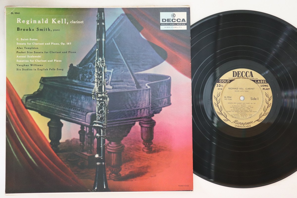 LP REGINALD KELL(CL)BR Saint-Saens: Clarine DL9941 DECCA US