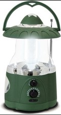 Multifunctional Radio Lantern and Emergency Flashlight, Battery Operated, 12 Bri