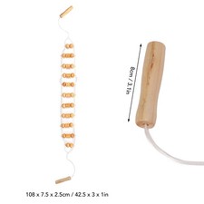   Wood Back Massage Roller Lymphatic Drainage Wood Therapy Massage Tool For