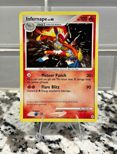 Infernape 5/130 Diamond and Pearl Stage 2 Holo Rare 2007 Mint