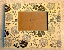 FLOWER Theme Table Top Desktop FRAME for 4" x 6" Photo Creative CoOp