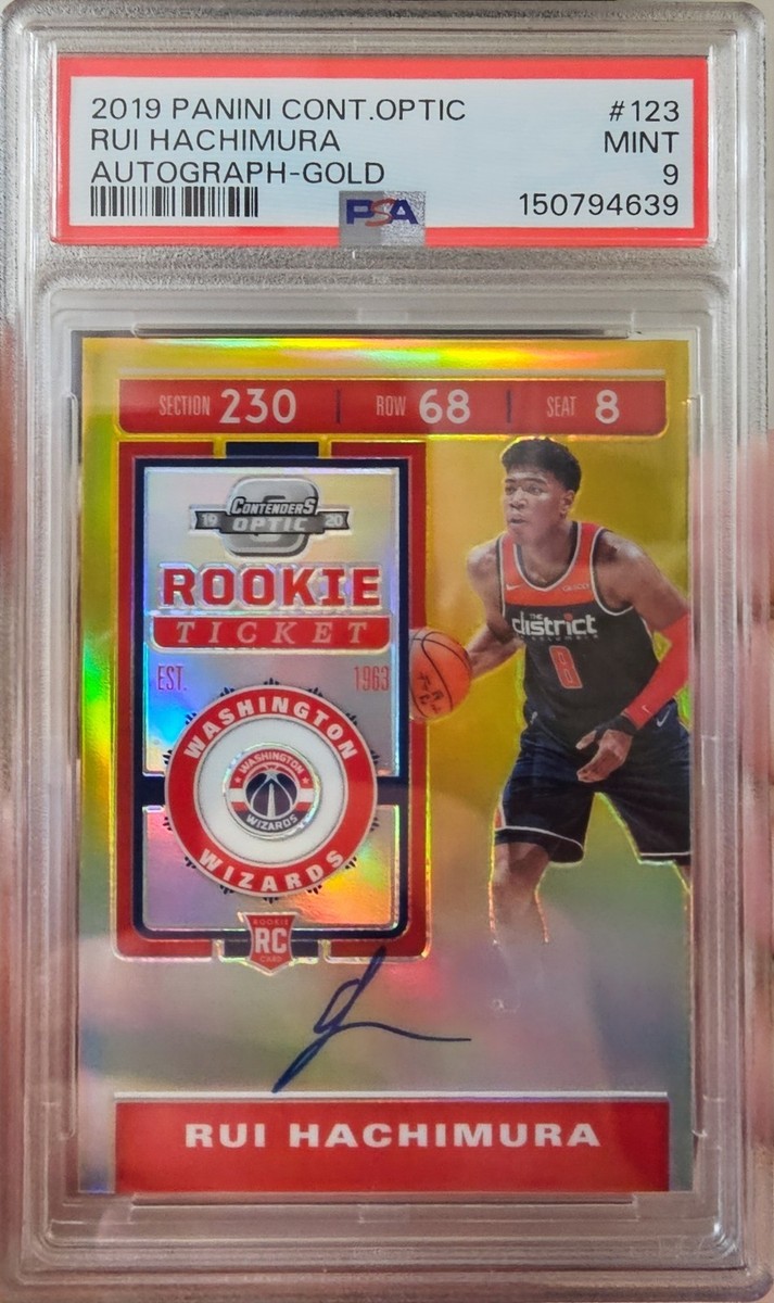 八村塁ルーキーカード,Rui Hachimura Rookie Cards 2019-20 Contenders Optic Rui Hachimura #123 Gold Rookie Ticket