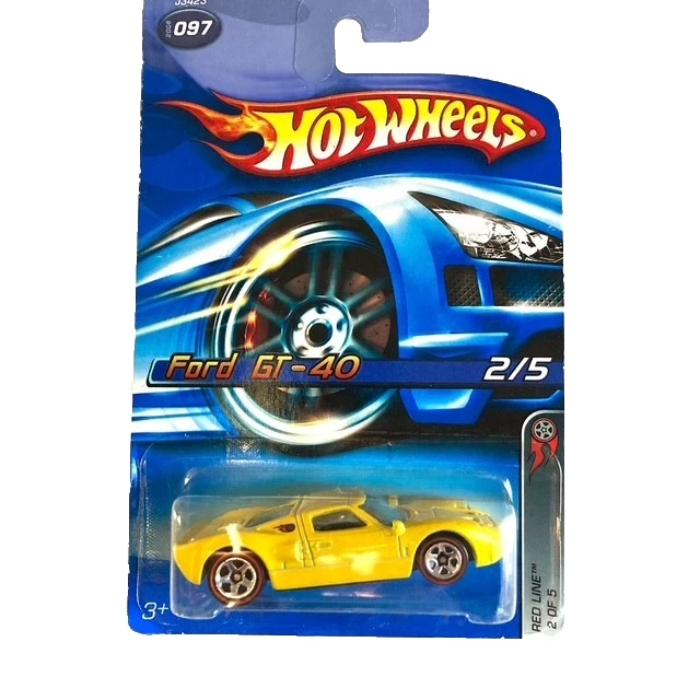 Hot Wheels Redlines Ford GT40 Contemporary Manufacture Diecast