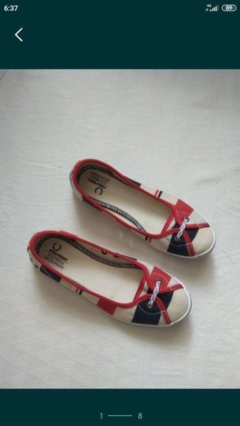 Women Fred Perry Loafers Red 38