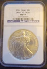2007 American Eagle NGC MS69 Early Rele Bullion-0.999 Silver 1 Oz Ounce Art Coin