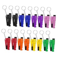 16 Pcs Car Escape Tools with Seatbelt Cutter Wimdow Breaker Whistle 16 Pack