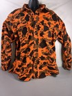 Vintage Cabela’s Orange Duck Camo Flannel Hunting Shirt Cotton Made In USA XL