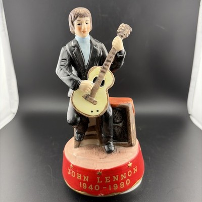 John Lennon Porcelain Musical Figurine Plays  Imagine  - Tested