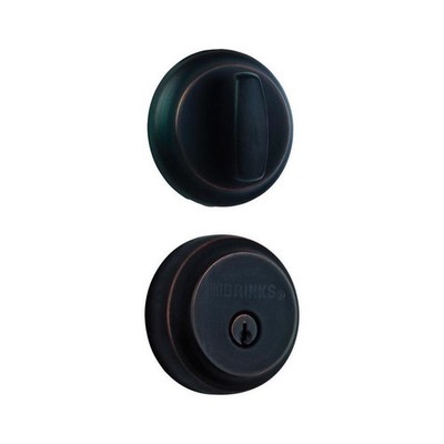 New Brinks Push Pull Rotate Oil Rubbed Bronze Steel Deadbolt