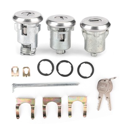 Türschloss Zylinder Set mit Schlüsseln für Camaro Chevelle Nova GTO Cutlass+