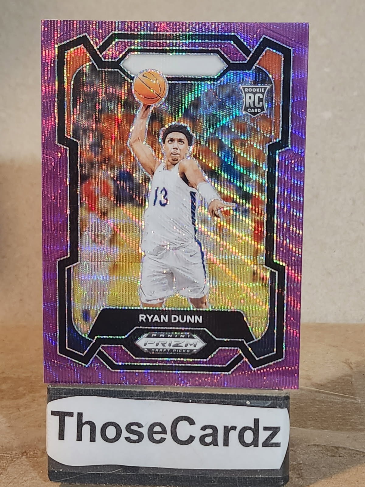 2024 Prizm Draft Picks Purple Wave #5 Ryan Dunn