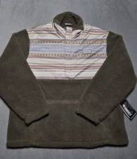 Hooey Men's Brown Sherpa Fleece Pullover 2XL Cowboy Western New NWT Wicked Warm