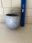 1940’s  McCoy USA Pottery Planter Blue Planter Or Pot , Butterflies,  Periwinkle