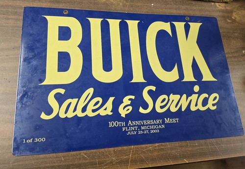 BUICK SALES & SERVICE 100TH ANNIVERSARY FLINT, MICHIGAN 2003 ,ONE OF 300 METAL