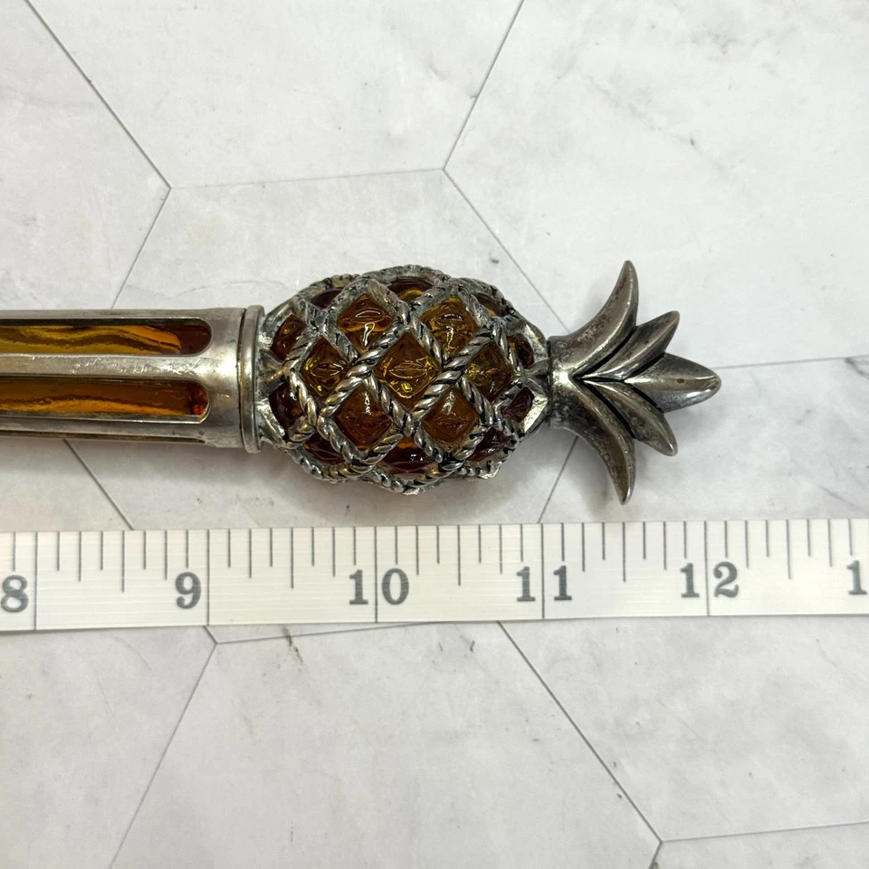 International Silver Company сервировочная ложка с прорезями на ручке из ананаса - Изображение 4 из 4