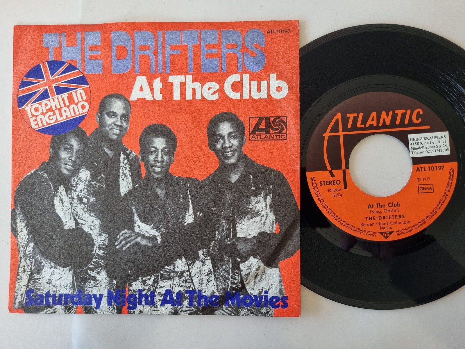 The Drifters - At The Club 7'' Vinyl Germany